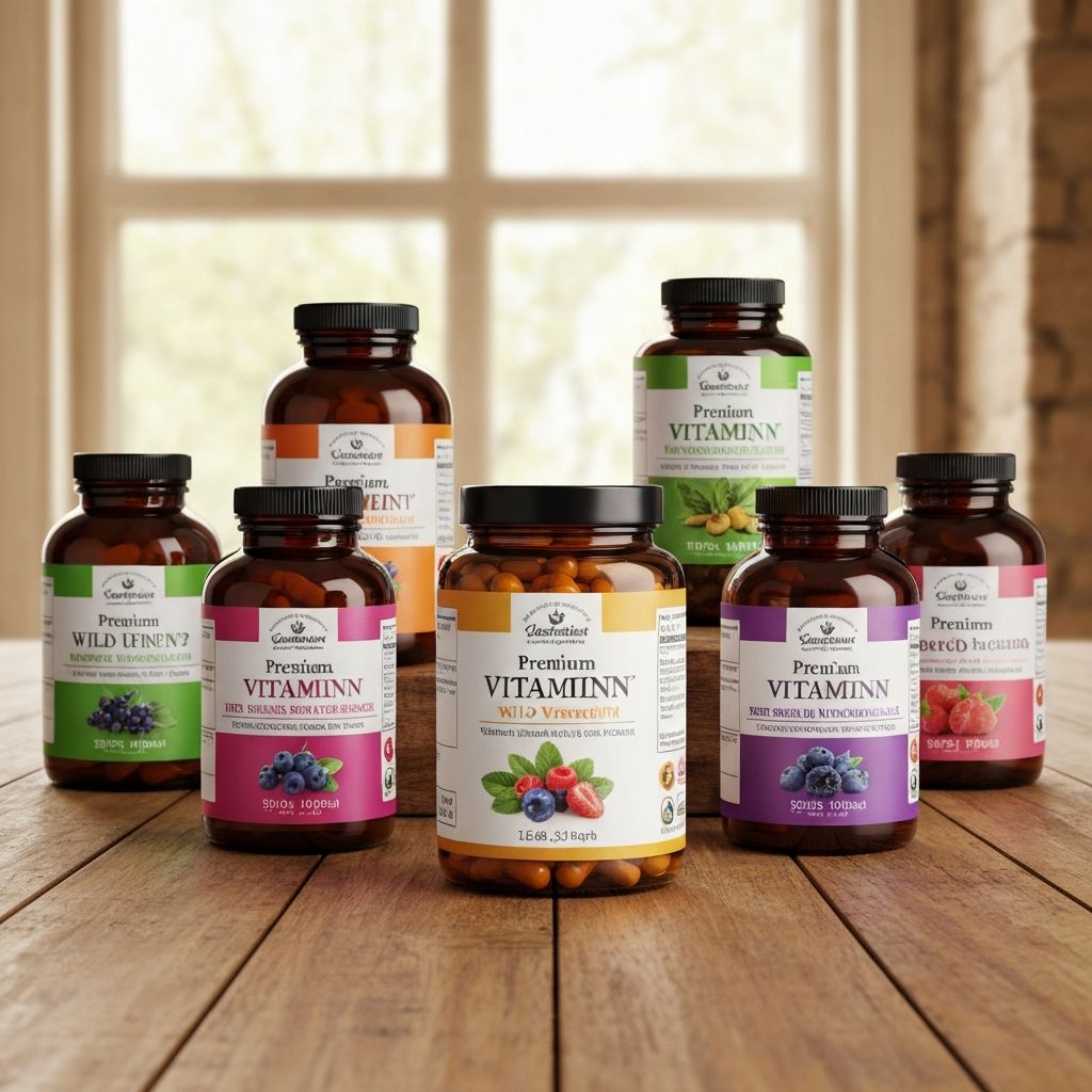 Men's vitamin supplements for active lifestyle